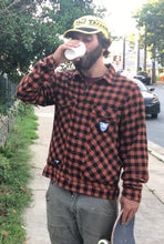 Load image into Gallery viewer, Cancer Bats X Treadwell Orange Plaid Shirt